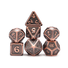 Battlefield RPG terningsæt med 7 metalterninger