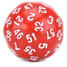 RPG terninger 60-sidede røde terninger
