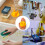 2pcs Scouring pad sponge holder wall mounted kitchen smiley face sponge storage rack plastic 2