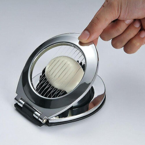 Multi Function Stainless Steel Egg Slicer For Hard Boiled Eggs Dishwasher Safe Heavy Duty Egg Cutter Kitchen Helper 1