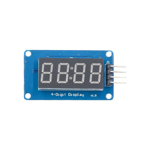 4X Módulo de Exibição LED de 4 Bits TM1637 para , Tubo de Relógio de Ânodo Vermelho de 7 Segmentos de 0,36 Polegadas e Placa de Driver Serial 1