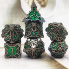 Toxic Portal RPG terningsæt med 7 metalterninger