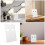 2St Witte ABS Menu Displayhouder Met Veelzijdig Design 3