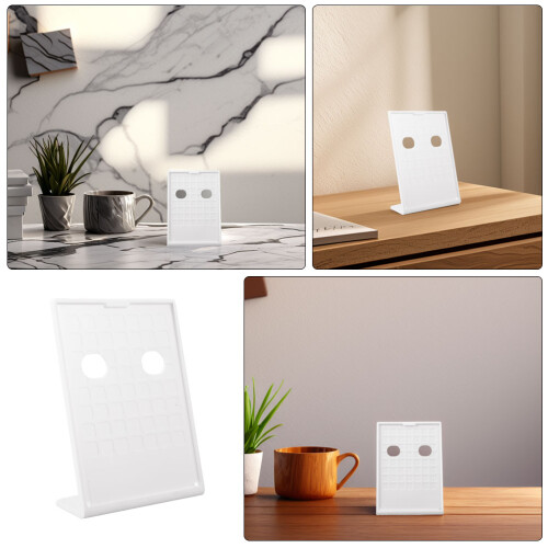 2St Witte ABS Menu Displayhouder Met Veelzijdig Design 2