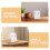 2St Witte ABS Menu Displayhouder Met Veelzijdig Design 4