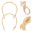 2St Stijlvolle Handtasriem Goud PU Met Geweven Design 1