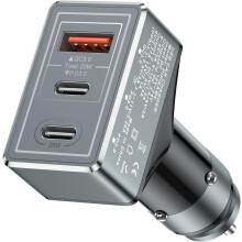 3-PORT USB BILOPLADER LED TIL CIGARETLYS 65W