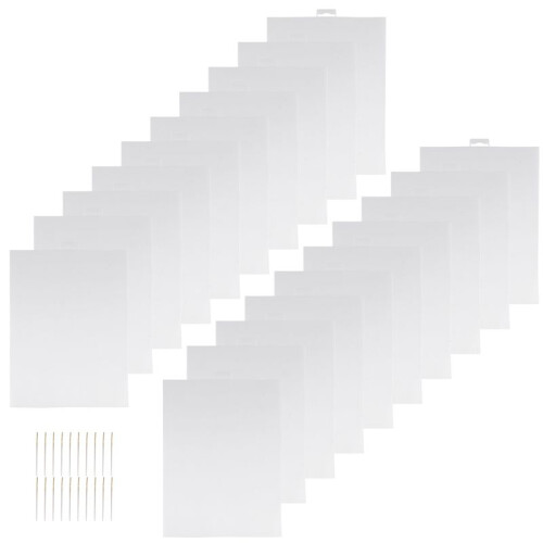 15PCS 14 Count Plastic Mesh Canvas Sheets, Perforated Plastic Stitching Canvas  Stitch Plastic Mesh Canvas 1