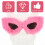 1Modieuze Zonnebril Feestje Accessoires Roze 4