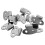 30Pcs Cabinet Spring Loaded Iron Straight Loop Toggle  45mm Length 2
