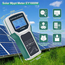 ELEJOY Solar Panel Tester 1800W Auto/Manual MPPT Photovoltaic Panel Multimeter Testing Power Meter Tool EY1800W