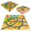 Skummatte for barn safaripuslespill 9el 93x93cm 6