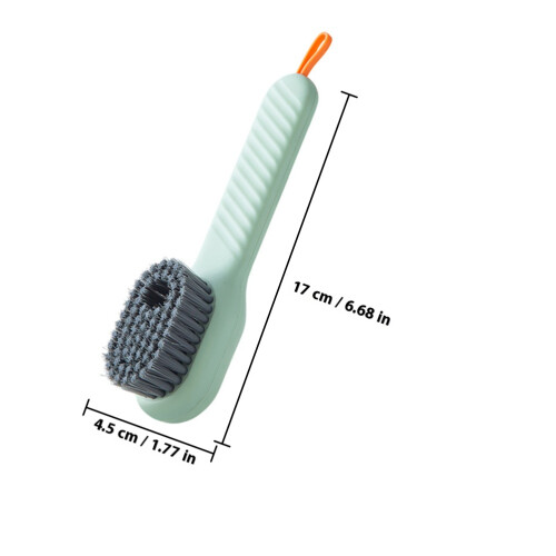 2St Draagbare Schoenborstel Met Zeeppompje Voor En Textiel 1