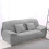 3Sofa Protector Set Donkergrijs Elastische Hoes 5