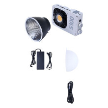 Dual Color Temperature COB Photography Light Soft Fill Lamp for DSLR Cameras, for Night Scenes & Filming EU PLUG White