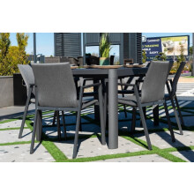 BOLZANO Udtrækkeligt havebord Kastello 149x97/149cm antracit