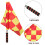 1Set Professionele Scheidsrechter Kit Met Vlaggen Rood Kaarten 5