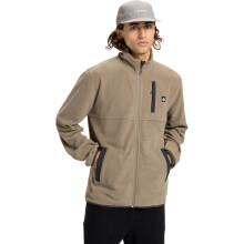 (S, Fallen Rock) Quiksilver Mens No Destination Micro Fleece Full Zip Fleece