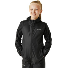 (15Y, Black) Regatta Kids Juniors Pack it III Waterproof Hooded Outdoor Walking Jacket Coat
