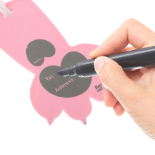 Roze Zachte Kattenpoot Luggage Tag En