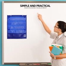 1Blauw Magnetische Opbergzakken, Voor En Whiteboard