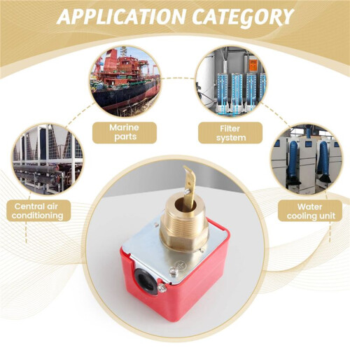 AC 220V 15A Male Thread SPDT Water Paddle Flow  HFS-25 2