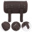 Motorcycle Handlebar Tool Bag, Koffiekleurig, Waterdicht En 5