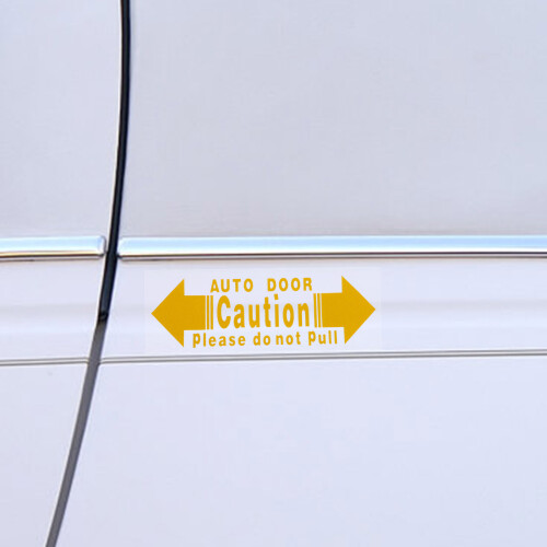 2St Auto Veiligheid Sticker Voor Open Waarschuwing 2