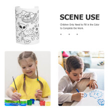 Kids Creative Drawing Paper Roll Wit Met Ruimtefiguren