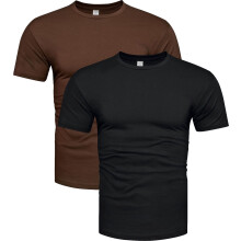 Herre bomulds-T-shirt med tryk, hvid Recea XXL