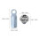 1Metermuurslot Zinklegering Watermeter Sleutel Inclusief Silver 2