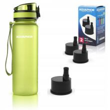 Aquaphor City filterflaske 500 ml + 3 filtre, grøn