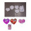 (4) Heart Shape Quicksand Silicone Mold Resin Shaker Molds Creative Epoxy Moulds 2