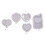 (4) Heart Shape Quicksand Silicone Mold Resin Shaker Molds Creative Epoxy Moulds 3
