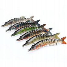 Wobbler FISKEAGOD GEDDE SANDER MALLEBIT Knust 8-segmenter 9cm 7g