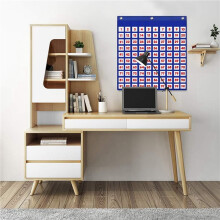 10X Hundreds Pocket Chart, Number 1-100 Board Pocket Chart for Teacher Lessons in A Classroom or for Use At Home