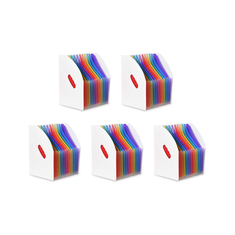 5X Expanding File Holder Folder Standing A4 Vertical File Organizer Magazine Basket Desktop 13 Pockets File Holder 6033360315723