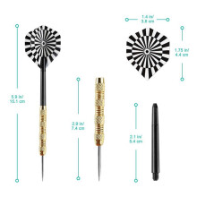 36X Dart, Professionell Metal Dart, Dart Metal Tip Set, Dart Board Dart Nål