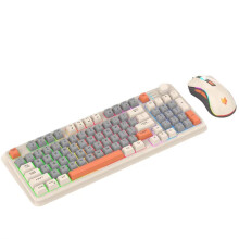 XUNFOX K820 USB Wired Game Keyboard Mouse Set Illuminated Desktop/Laptop Home Office Female Male Keyboard