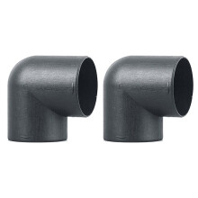 2X, 75mm Car Air Heater Ducting Pipe Air Vent Outlet L Shape Elbow Bend Pipe Exhaust Connector for Webasto Eberspaecher