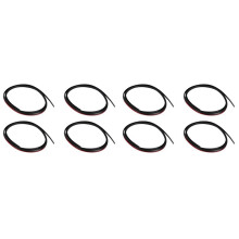 8Pcs Car Wheel Eyebrow Rubber Seal Kit 538516002001 / 53851-60020-01 for Landcruiser 80 Series FJ80 HDJ80