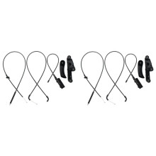 Kit di 8 Cavi di Sblocco del Cofano Anteriore Centrale Posteriore per Auto con Staffa di Sblocco per E65 E66