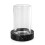 Q-BATH PREMIUM DECOR 1525 badeværelseskrus sort grå marmor + glas 1