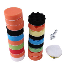 22pcs 3" Buffing Waxing Polishing Sponge Pads Kit Set For Car Polisher Drill