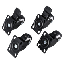 4 Heavy Duty 200kg 50mm PU Swivel Castor Wheels Trolley Furniture Caster Rubber
