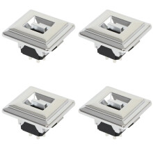 4X Elhissbrytare för Bil, Fyrkantiga Hörn, Knapp för Chevy 1978-1990 20043940 Vänsterstyrd.