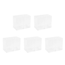 5X Klar Acryl Make- Pinsel Halter Stift Bleistift GeträNke Halter Kosmetische Aufbewahrungs Koffer Desktop Schreibwaren Organizer FäCher für Haus