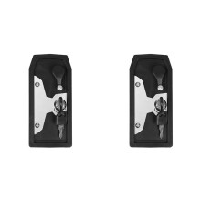 2X Motorcycle Replacement Parts Toolbox Tool Box Cover for Accessories Silver