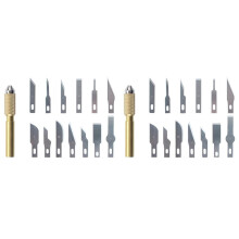 2X Blade Handle Kit for 936 Soldering Iron Heating Knife DIY Model Heating Carving Trimming Tool Blade Kit