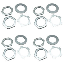 4X 43521-60011 Car Axle Front Hub Lock Spindle Nut Kit for Land 4Runner Pickup